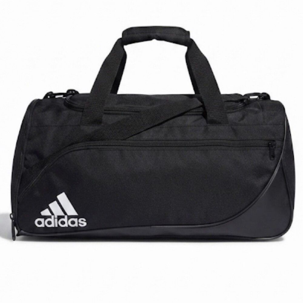 Adidas Team Speed Medium Duffle Bag Black Ventilated Shoe Pocket 24” Mint Cond